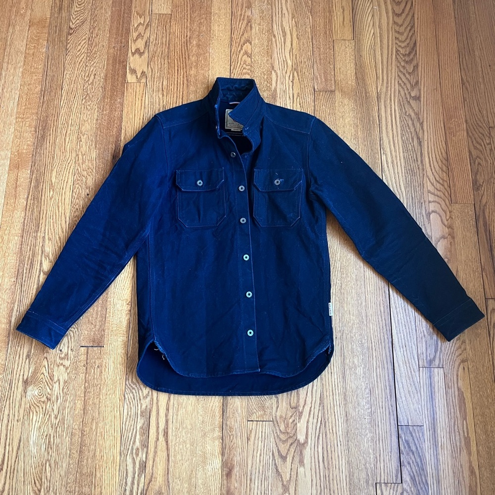 Iron & Resin Blue Lightweight Shirt Jacket